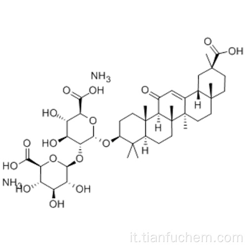 acido aD-Glucopiranosiduronico, (57191529,3b, 20b) -20-carbossi-11-oxo-30-norolean-12-en-3-il 2-ObD-glucopiranonurosil-, ammoniumsalt (1: 1) CAS 53956-04- 0